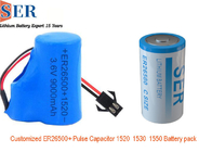 3.6v het Pak ER26500 van de lithiumbatterij met 1550 Impulscondensator ER26500+HPC1550 voor Internet-Ding
