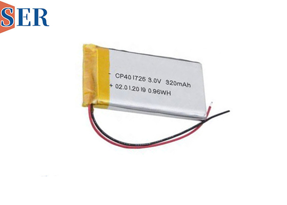 3.0V Ultra Thin LiMno2 Soft Battery CP401725 Wegwerpbatterij met Li-MnO2 zak