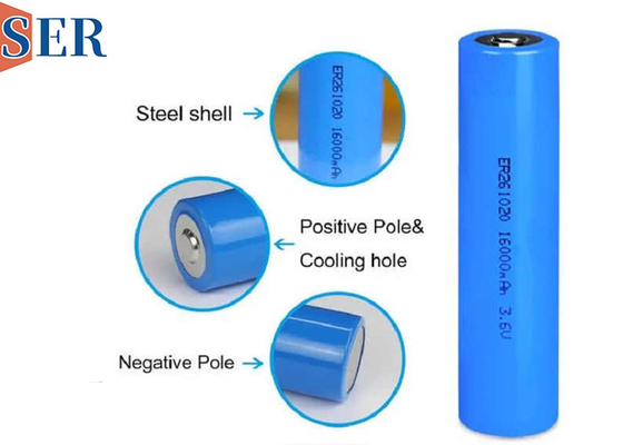ER261020M Dubbele CC Li SOCL2 Batterij Grote ontladingstroom Hoge capaciteit 3.6V 13000mAh
