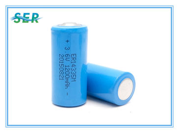De spiraalvormige Meter van de de Primaire Batterij2/3aa Grootte ER14335M For Water Heating van het Type3.6v 1200mAh Lithium