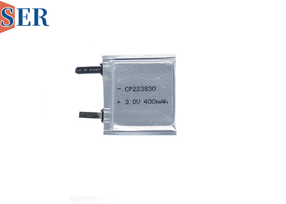 Persoonlijke niet-oplaadbare zakcel LiMnO2 batterij CP223830 3,0V 400mAh voor draagbaar apparaat