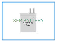 Primaire Vlakke Uiterst dunne Batterij CP503742 3 Volt voor Wearable Elektroapparaat