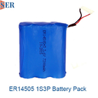 ER14505 van de de Batterij1s3p 3.6V 7.2V 10.8V ER 2/3A Grootte 2/3A van Li SOCL2 de Batterij van het het Lithiummetaal