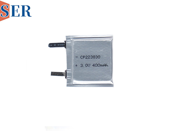 Persoonlijke niet-oplaadbare zakcel LiMnO2 batterij CP223830 3,0V 400mAh voor draagbaar apparaat