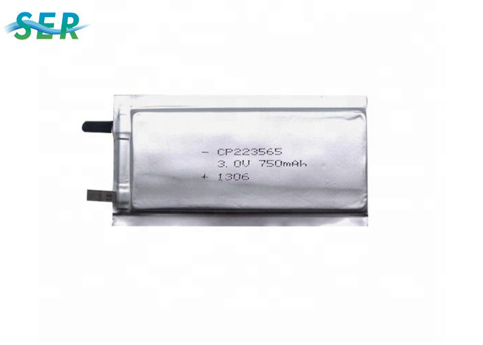 Actieve Li van de Energie Uiterst dunne Batterij 3.0V 750mAh CP223565 - MnO2 voor enz.-Apparaat