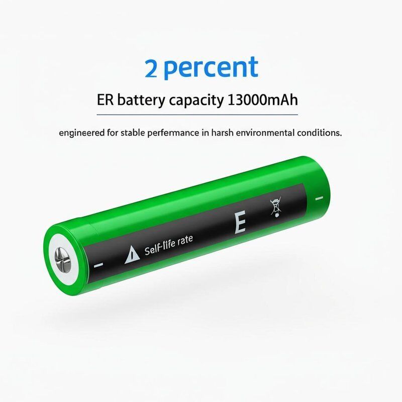 Zelfontladingspercentage 2 procent ER-batterijcapaciteit 13000 mAh, ontworpen voor stabiele prestaties onder zware omgevingsomstandigheden