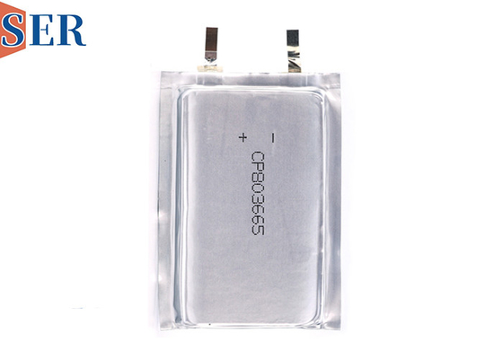 Van het de Batterij3.0v Primaire Zachte Pakket van SER CP803665 Limno2 de Uiterst dunne Batterij van het het Lithiummangaan