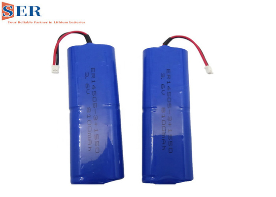 De Batterij van Li SOCL2 van ER14505-3P 3.6V 8100mAh met JST-Schakelaarspc1550 Condensator