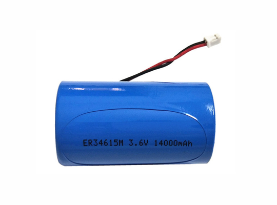 Van het de Batterijlithium van 3,6 Volts14ah Li SOCL2 de Grootteer34615m/w200a ER34615M/W200C er34615m-T1 van D met de Schakelaar van Draadlood