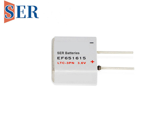 Batterij van Li SOCL2 van 400mAh EF651615 de Prismatische met 4 u-Soldeerselspelden
