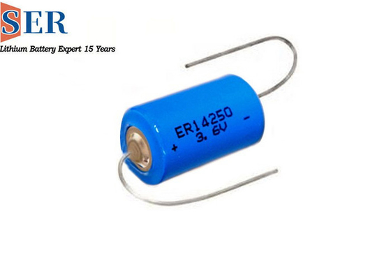 De primaire batterij1/2aa grootte 600mah ER14250S 3,6 van het veiligheids3.6v lithium Volt 150 Lisocl2 batterij Op hoge temperatuur met lange levensuur